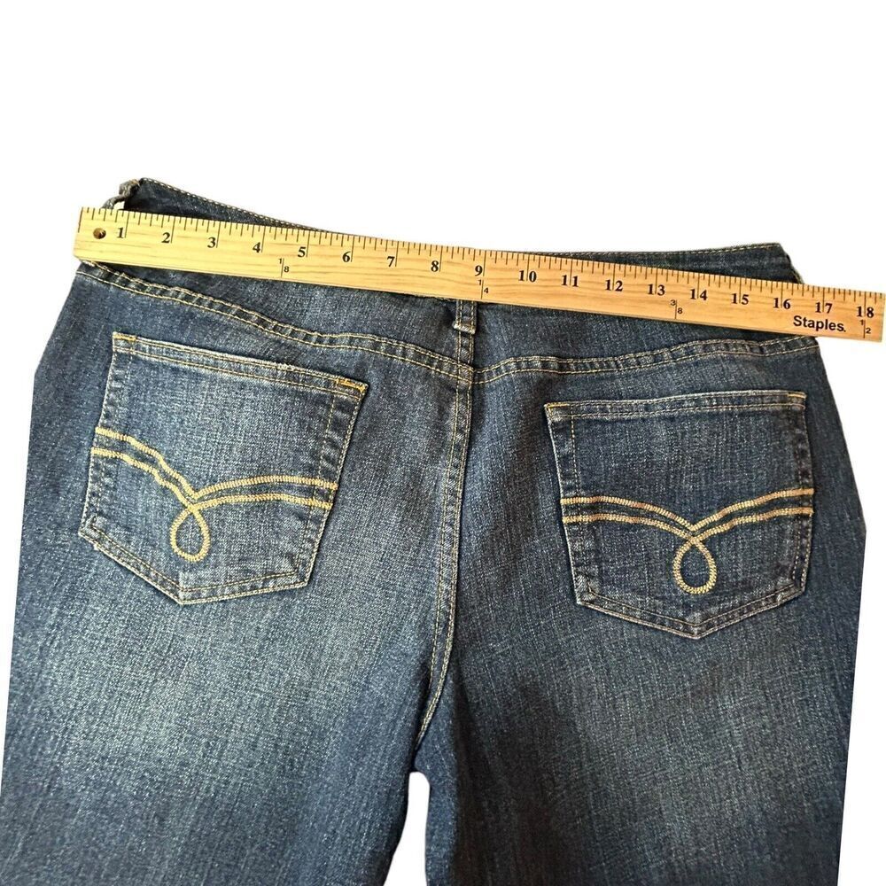 American Rag Cie Women’s Jeans Size 11 Regular Bootcut Dark Wash - Picture 6 of 12